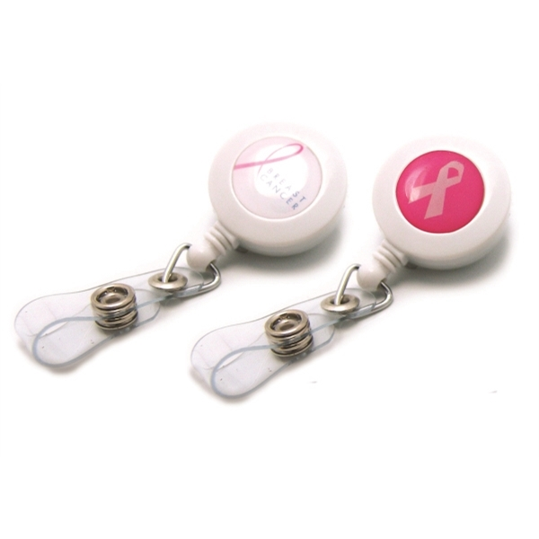 Breast Cancer Awareness Plastic Badge Reel | Echo Promotions - Buy ...